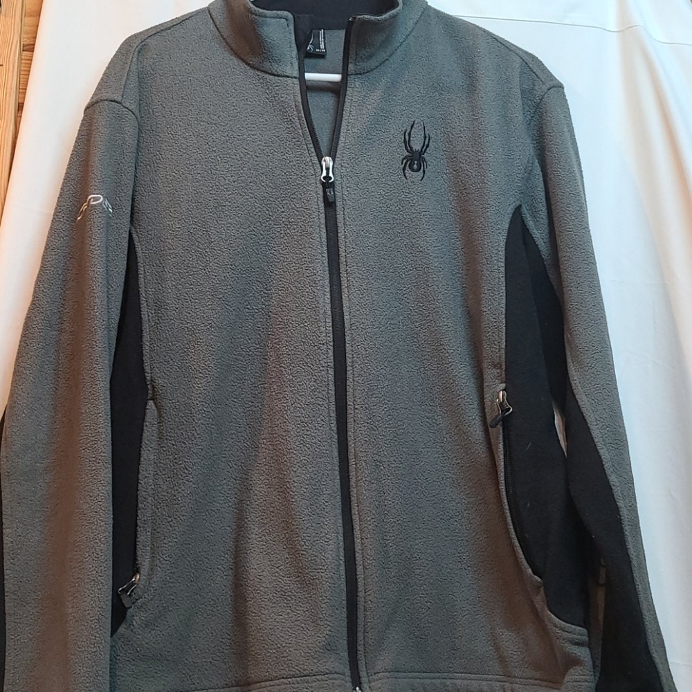 Spyder Green/Black Full Zip Jacket Medium Men's
